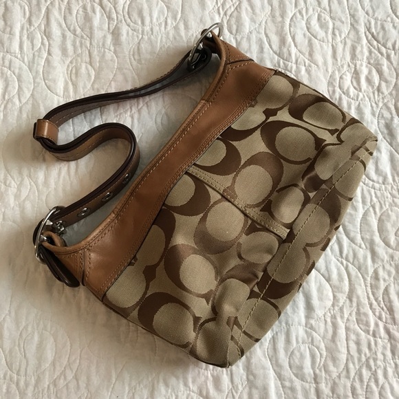 Coach Handbags - Coach Purse - Shoulder Bag - Tan Canvas